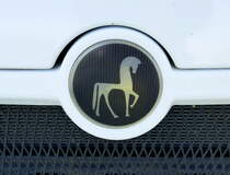 ETRUSCO, Logo an der Front eines Wohnmobiles, die Einsteiger-Marke gehört zur Hymer-Group, produziert wird in Italien, seit 2018 auch in Deutschland erhältlich, Sept.2022