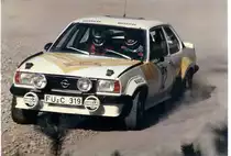 Opel Ascona B Gr. 2, by Mattig Bj.1980, Rallye Marienberg 1981,                          Thomas Zollhöfer-Bernd Stadter