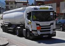 Scania G 460 Tanksattelzug, gesehen 09.2022 während einer Wanderung.