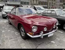 Dunkelroter VW Karmann Ghia 1600 L in Aarberg am 17.09.2022