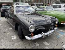 Schwarzer VW Karmann Ghia in Aarberg am 17.09.2022