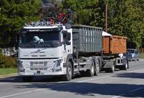 Volvo FM Hängerzug gesehen in Bourg St. Maurice. 09.2022