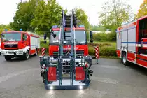 Feuerwehr Idtstein Mercedes Benz Rosenbauer DLK 23/12 am 25.09.22 beim Tag der offenen Tür