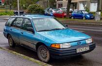 Diesen 1992 Ford Escort (US Ausführung, zweite Generation) habe ich in April 2021 fotografiert.