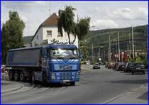 VOLVO FH 480PS Euro5 der AUGST BAUSTOFFE verl�sst das HKW. (20.05.2009)
