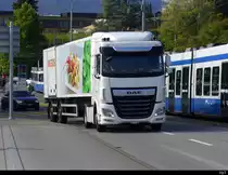 DAF Sattelschlepper unterwegs in der Stadt Zürich am 04.10.2022