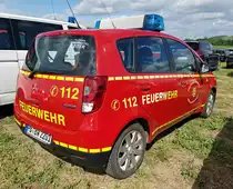 =Mitsubishi Colt der Feuerwehr WÜNNENBERG, gesehen auf dem Parkplatz der RettMobil im Mai 2022