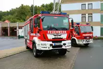 Feuerwehr Oberursel MAN HLF20 am 02.10.22 beim Tag der offenen Tür