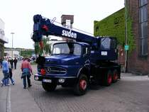 Ein historischer Mercedes-Benz-Autokran auf dem Gel�nde des Bergwerks Auguste Victoria 3/7 in Marl beim Tag der offenen T�r am 9. Mai 2009. 
