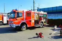 Feuerwehr Bad Vilbel Mercedes Benz Atego TLF 20/25 am 03.10.22 beim Tag der offenen Tür