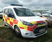 =Ford Transit Custom vom DRK KV BONN, abgestellt auf dem Parkplatz der RettMobil im Mai 2022