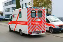 DRK OV Langen Mercedes Benz Sprinter RTW am 03.10.22 in Langen beim Tag der offenen Tür