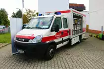 DRK OV Langen IVECO Daily GW-MANV am 03.10.22 in Langen beim Tag der offenen Tür