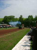 Der 2.T150K geht an den Start beim Russen-Traktorpulling in Oberlungwitz