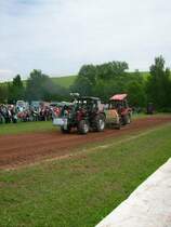 Belarus 820 mit Hublader beim Russen-Traktorpulling in Oberlungwitz 2009