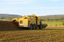 Maschinenring Wetterau Zuckenrübenernte 2022 mit Ropa Tiger 6S am 07.10.22 in der Wetterau 
