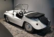 =Kleinschnittger F 125, Bauzeit 1950 - 1957, 123 ccm, 6 PS, 56,5 km/h, ausgestellt im EFA Automobilmuseum Amerang, 06-2022
