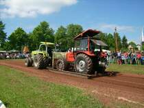 Der ZT305 kurtz vor dem Full-Pull beim Russen-Traktorpulling in Oberlungwitz