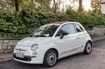 Dieser Fiat 500 Cabriolet wurde in Mai, 2021 fotografiert.