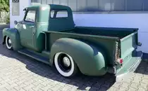Chevrolet 3100 Heckansicht, Us-amerikanischer pick up truck aus den 1950er Jahren, Sept. 2022