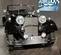 =MB Nürburg 500, Bauzeit 1931 - 1934, 4918 ccm, 100 PS, 110 km/h, steht im EFA Museum in Amerang, 06-2022