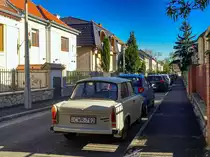Rückansicht: trabant 601, gesehen in Mai, 2021.