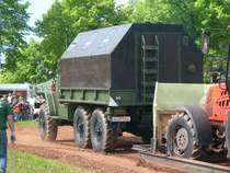 Er hat es geschafft,das FullPull beim Russen-Traktortreffen in Oberlungwitz