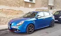 Diesen Alfa-Romeo Guilietta in Misano Blue habe ich in Mai 2021 gesehen.