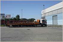 SCANIA R500 \8/ der INTERLINER stehen auf dem Gelnde der DEUTSCHEN EDELSTAHLWERKE in Witten.