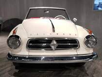 =Borgward Isabella TS Cabrio, Bauzeit 1957 - 1960, 1493 ccm, 75 PS, 150 Km/h, gesehen im EFA Museum in Amerang, 06-2022