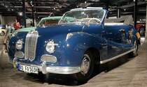 =BMW 501/6 Cabriolet, Bauzeit 1955 - 1958, 2077 ccm, 72 PS, 145 km/h, ausgestellt im EFA Museum in Amerang, 06-2022