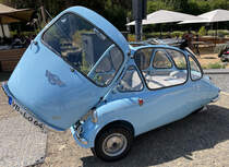 =Heinkel Trojan steht im August 2022 bei KULT-BLECH-KLASSIKER in Alsfeld