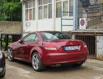 Rückansicht: Mercedes-Benz SLK der zweiten Generation, gesehen in Mai, 2021.