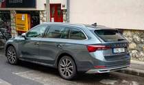 Rückansicht: Skoda Octavia Mk4 Tour, gesehen in Mai, 2021.