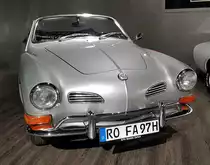 =VW Karmann-Ghia, Bauzeit 1970 - 1974, 1584 ccm, 50 PS, 140 km/h, gesehen im EFA Museum in Amerang, 06-2022