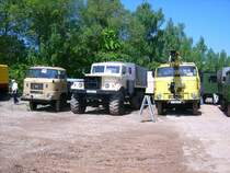 IFA W50L, Kras 255 und L60 ADK100 standen gem�tlich nebeneinander beim Werdauer Oldtimertreffen 2009