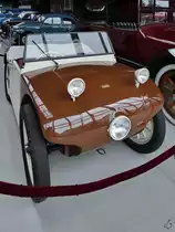 Ein Hanomag 2/10 Kommissbrot von 1926 ist im Oldtimermuseum Prora ausgestellt. (November 2022)