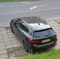 Rückansicht: BMW 1 dritte Generation. Foto: 05.2021.