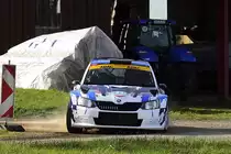 Skoda Fabia R5, Fred Teschner & Sara Phieler der Rallye Köln - Ahrweiler am 12.11.2022, bei Rodder 