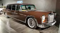 =MB 600 Pullmann, Bauzeit 1963 - 1981. 6332 ccm, 250 PS, 205 km/h, gesehen im EFA Museum in Amerang, 06-2022