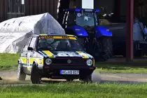 VW Golf 1, Helmut Spangenberg & Marcel Stauch, bei der Rallye Köln - Ahrweiler am 12.11.2022, bei Rodder