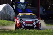 Porsche 924 Turbo, Michael R. Podlogar & Clemens Roschmann bei der Rallye Köln - Ahrweiler am 12.11.2022, bei Rodder