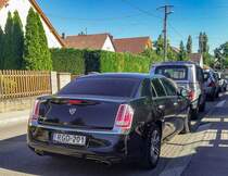 Rückansicht: Lancia Thema Mk2 auf dem basis des Chrysler 300C. Foto: Juni, 2021.