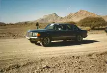 Mercedes Benz 500 Bj.1988, Behördenfahrzeug Dubai Rally Dez.1988.
Audi Sport, Thomas Zollhoefer 
