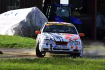 Ford Sierra Cosworth 2WD, Frank Esser & Georg Hillebrand, bei der Rallye Köln - Ahrweiler am 12.11.2022, bei Rodder