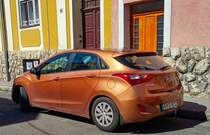 Rückansicht: Hyundai i30 GD Orange Caramel. Foto: Juni, 2021.