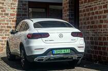 Rückansicht: Mercedes-Benz GLC Coupé Plugin. Foto: Juni, 2021.