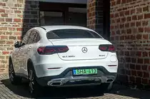 Rückansicht: Mercedes-Benz GLC Coupé Plugin. Foto: Juni, 2021.