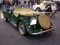 Heckansicht eines MG TD aus dem Jahr 1950. Essen Motor Show am 06.12.2022.
