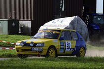 Peugeot 205 GTi 1.9, Tim Leidgschwendner & Ioannis Hunscha, bei der Rallye Köln - Ahrweiler am 12.11.2022, bei Rodder